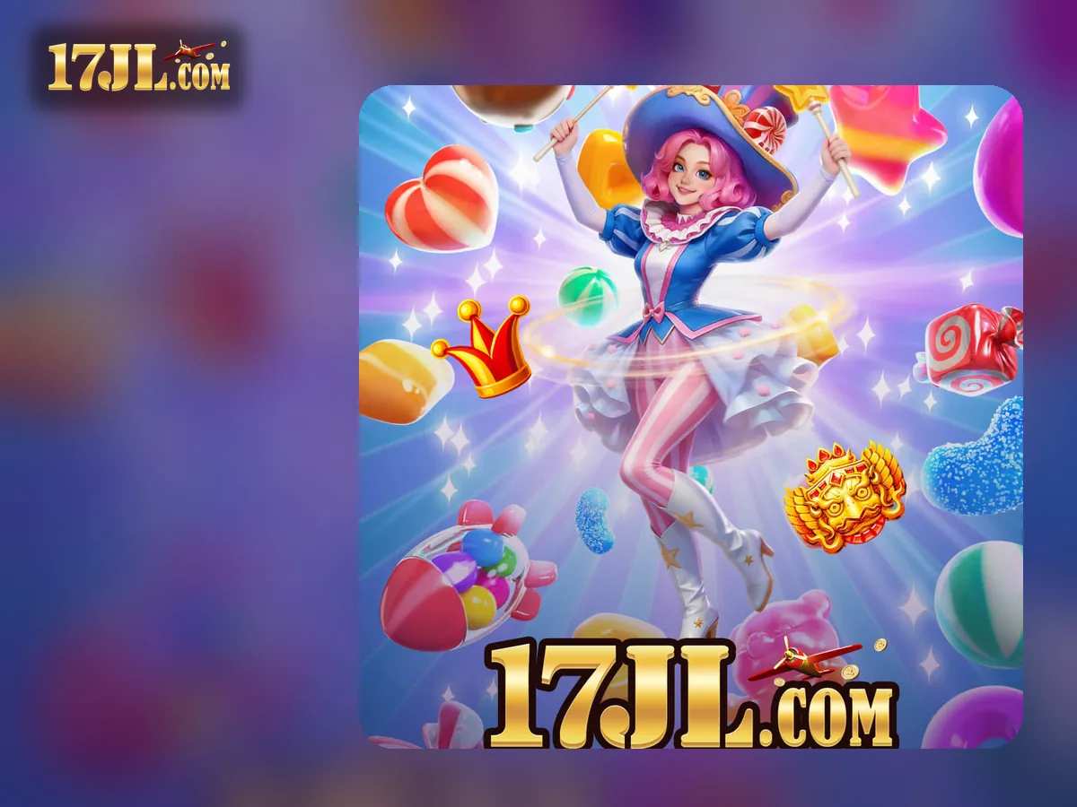 17JL Philippines homepage visual featuring candy witch promotional wallpaper