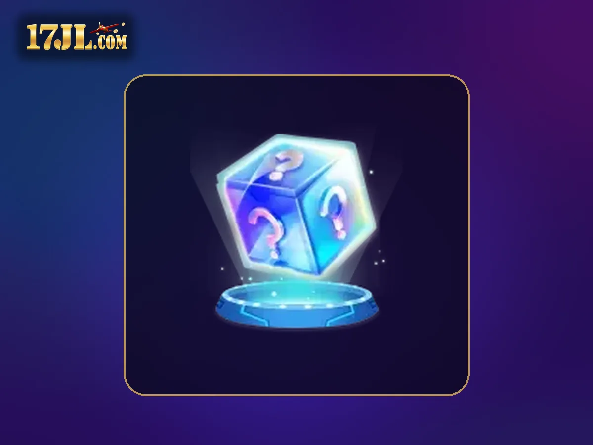 17JL promotions guide visual featuring Animated mystery reward box